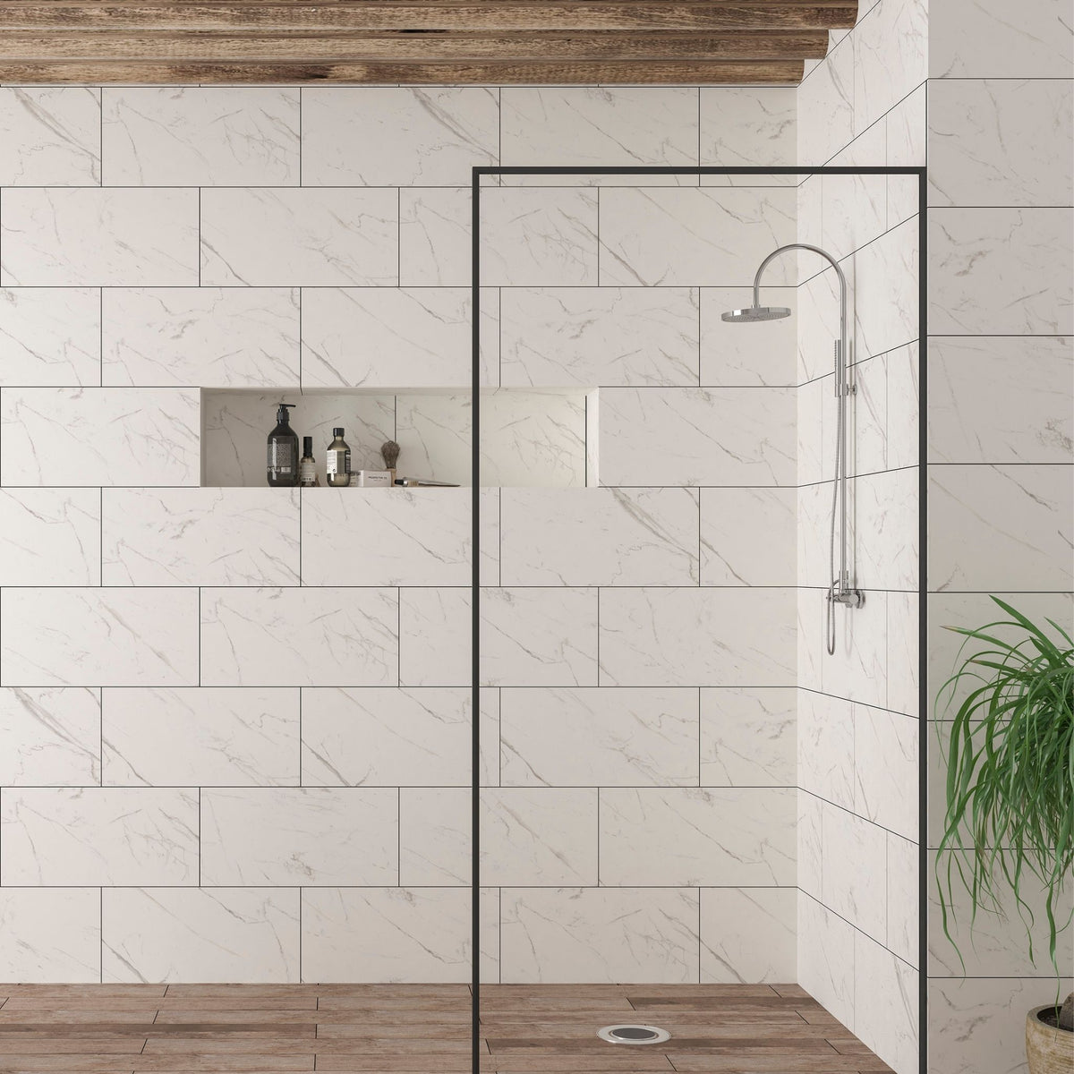 Saxony White Marble Matt Tile