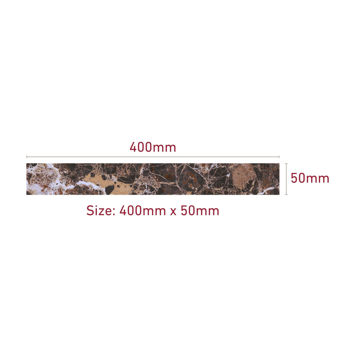 Sillara Marrone Brown 400 x 50mm Tile