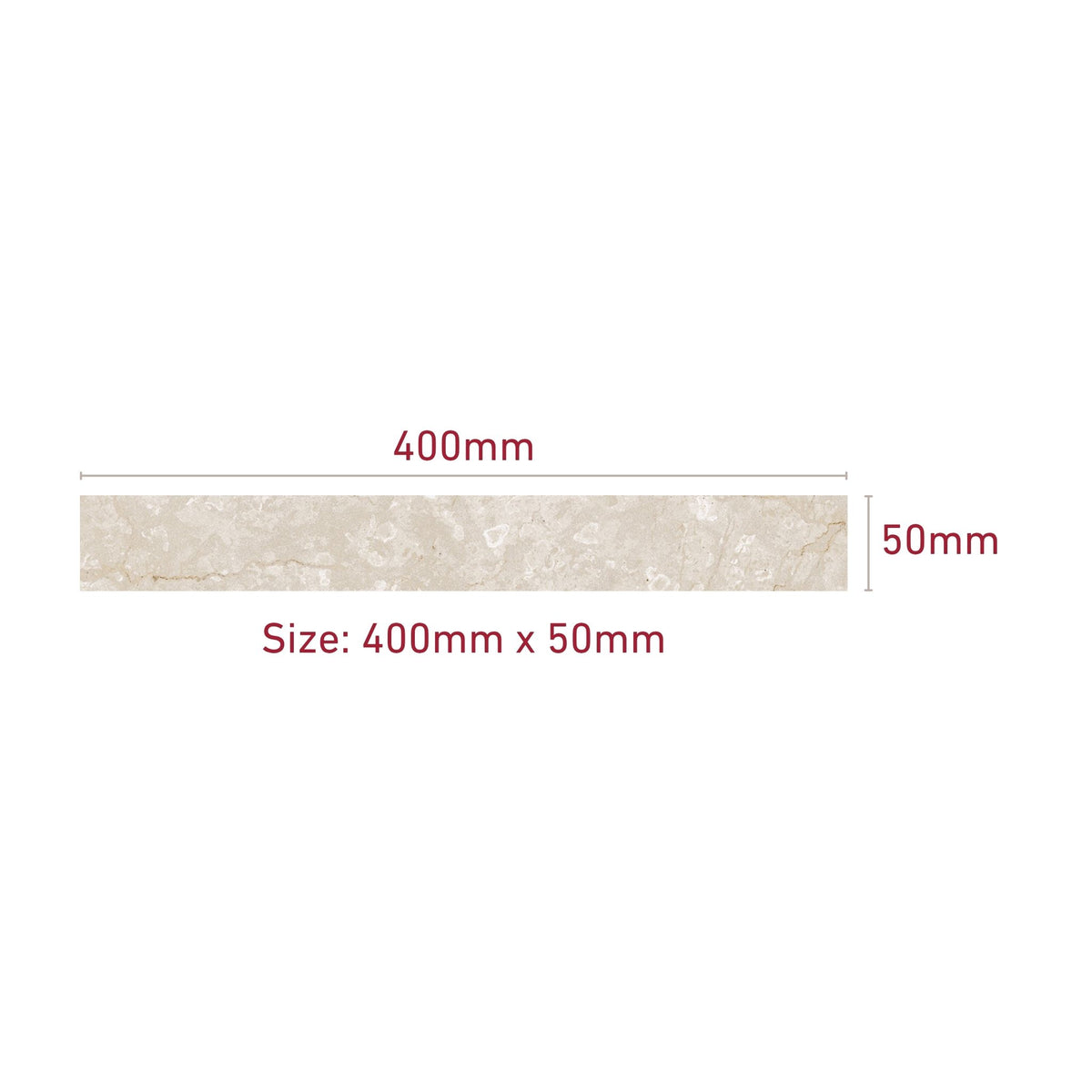 Sillara Avorio Ivory 400 x 50mm Tile