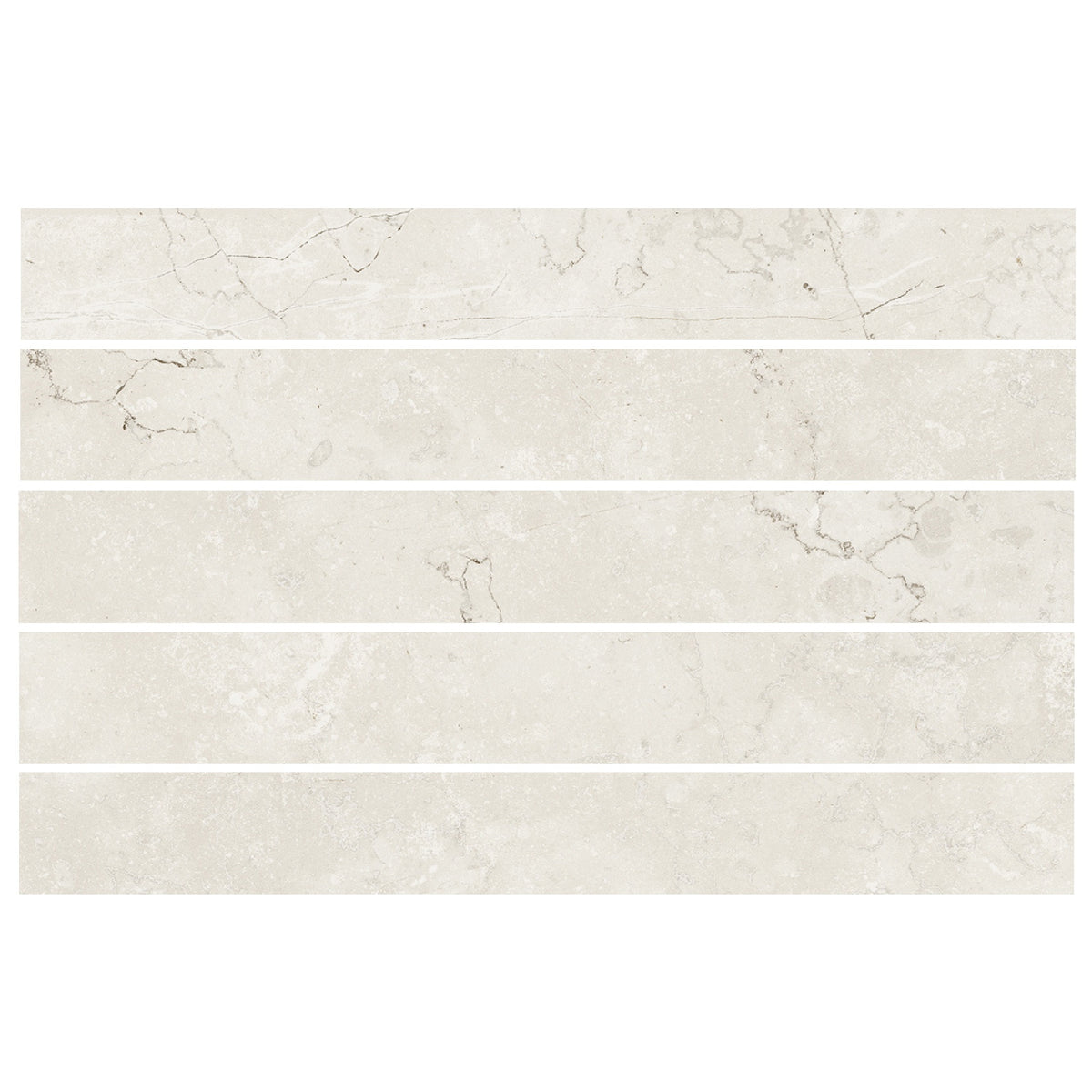 Sillara Bianco White 400 x 50mm Tile