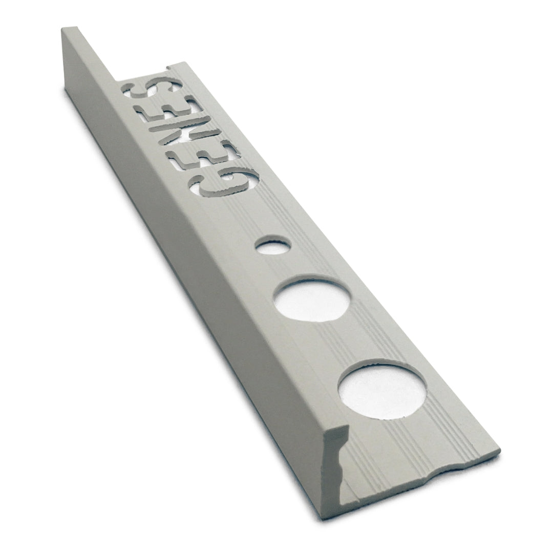 Genesis PVC Straight Edge Tile Trim Grey