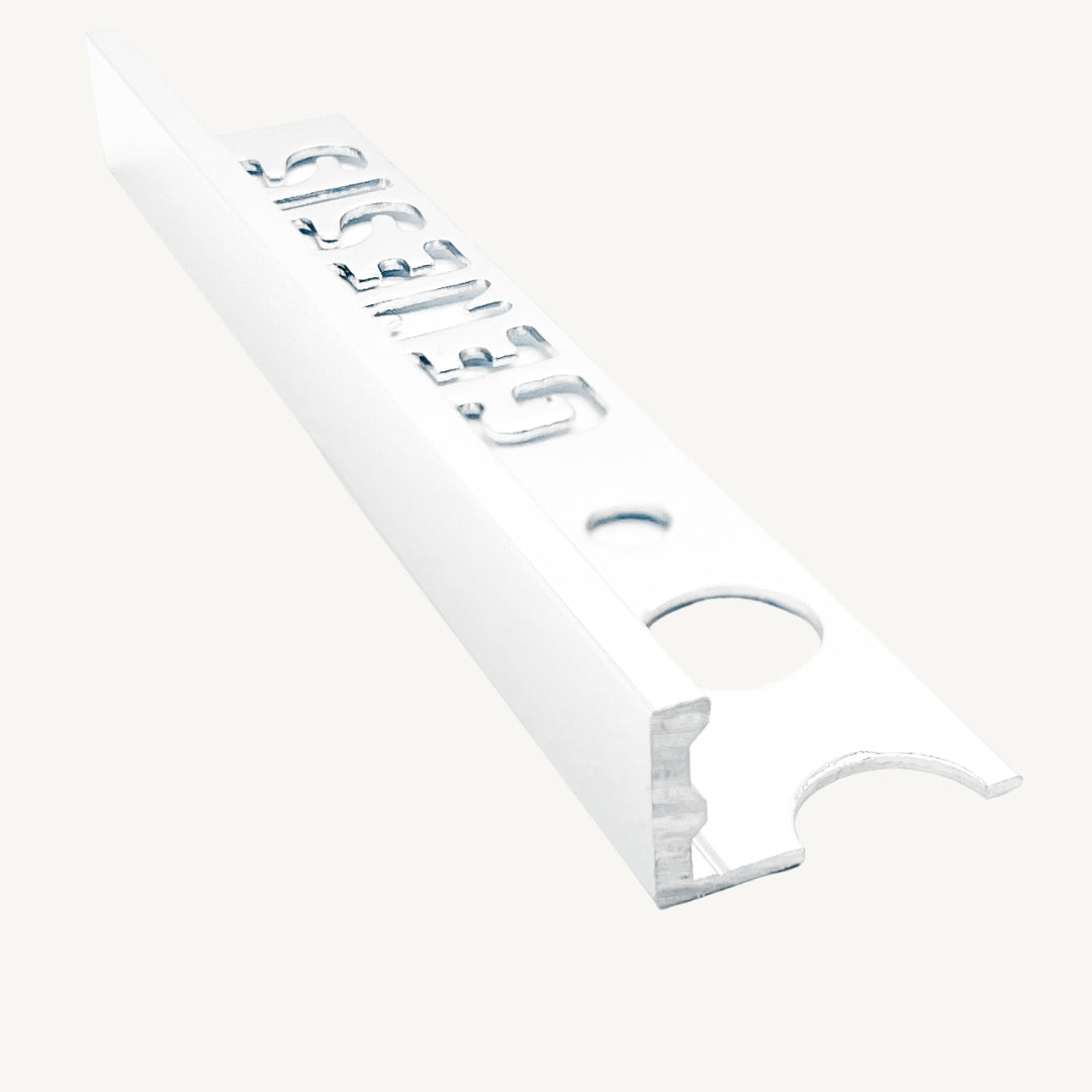 Genesis PVC Straight Edge Tile Trim White