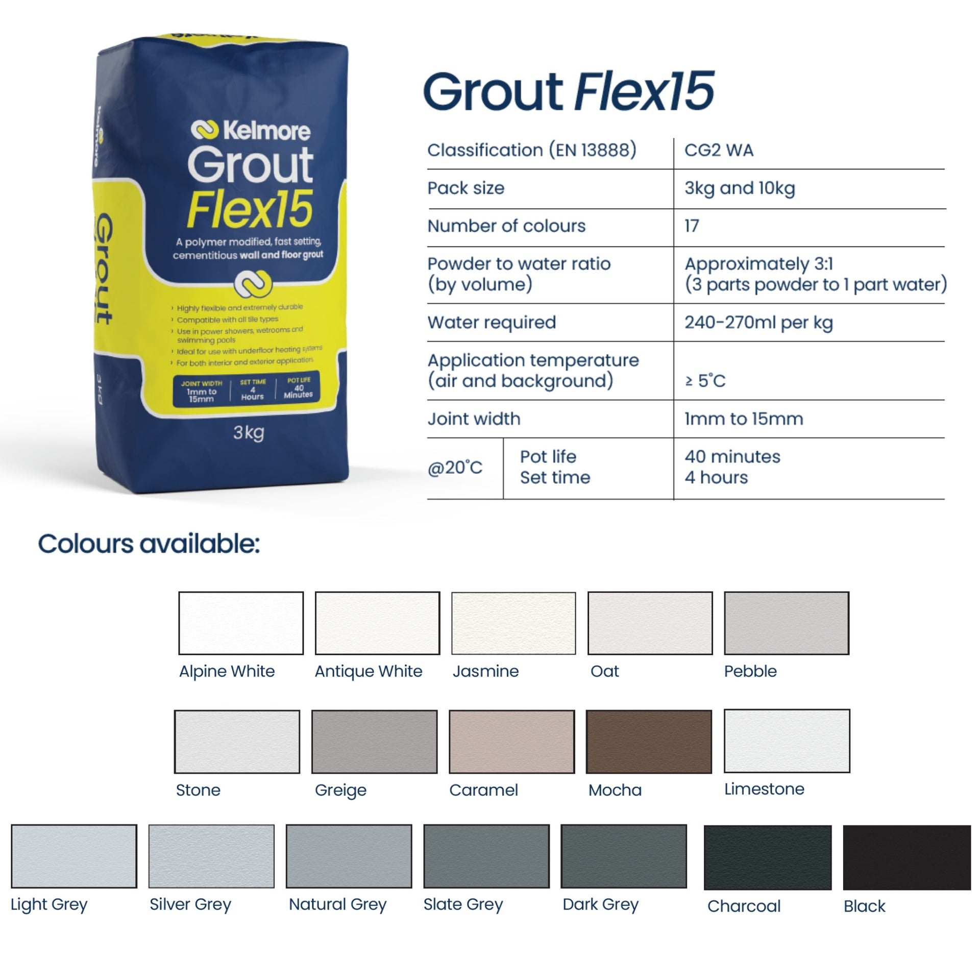 Kelmore Oat Flex-15 Grout