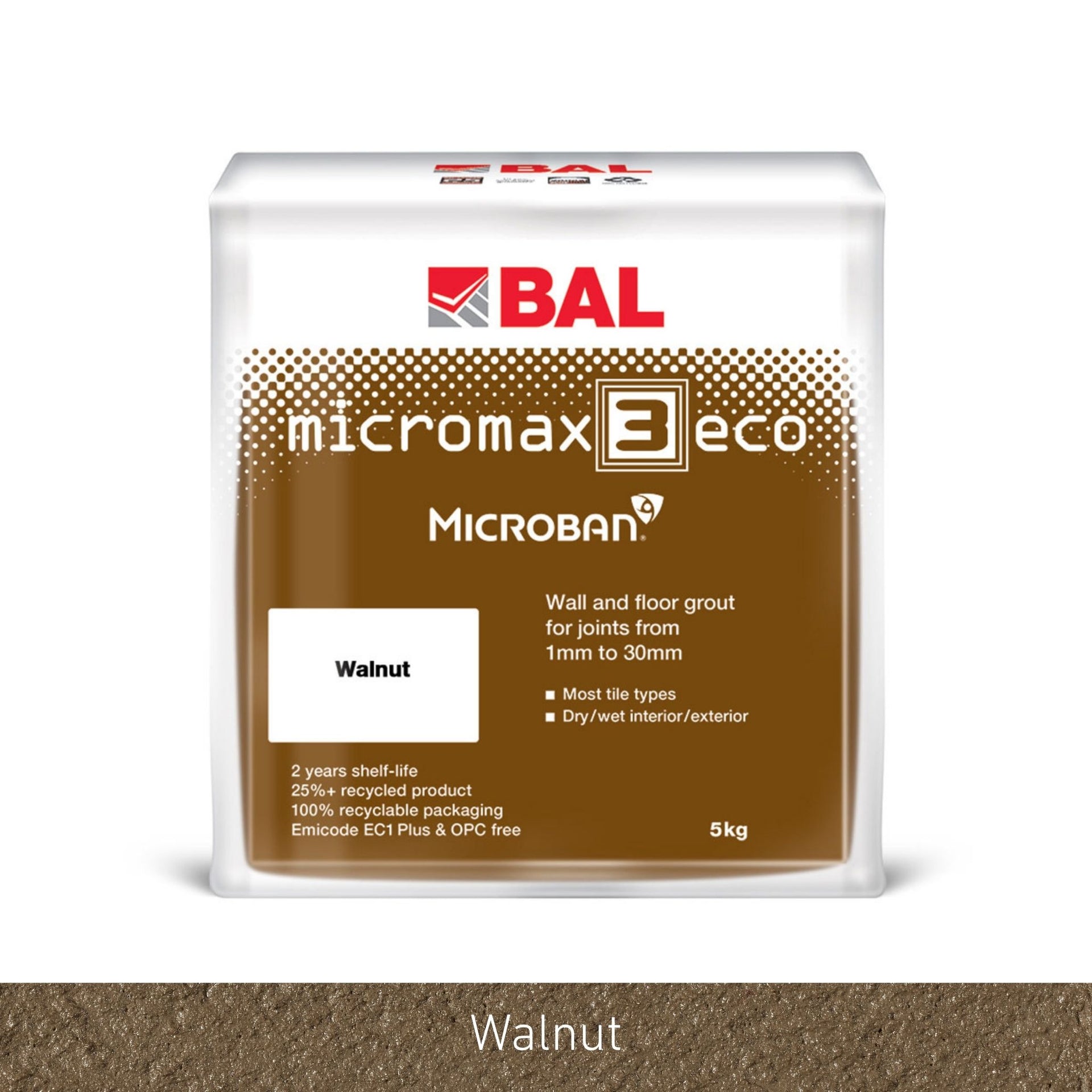 BAL Micromax3 Eco Walnut Grout 5kg