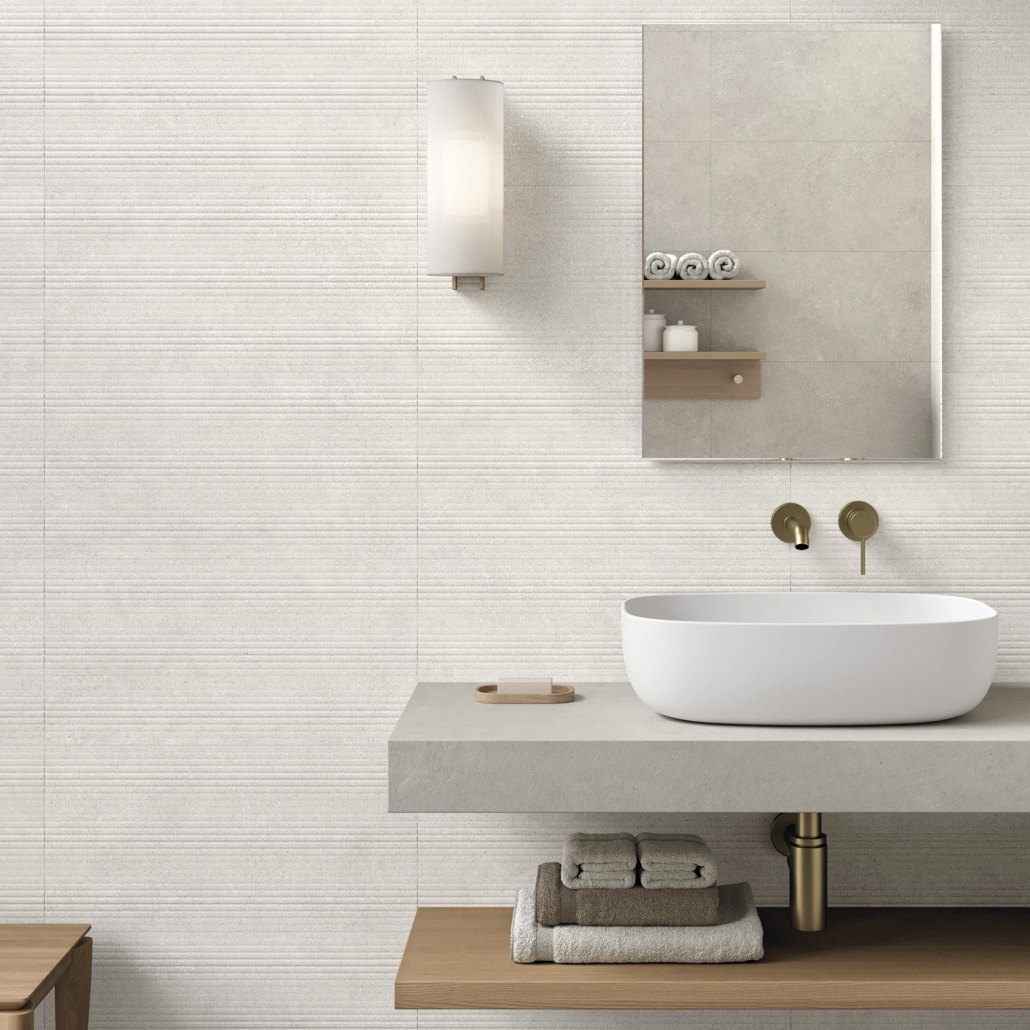 Yorkley Blanco Decor Tile - Tileflair